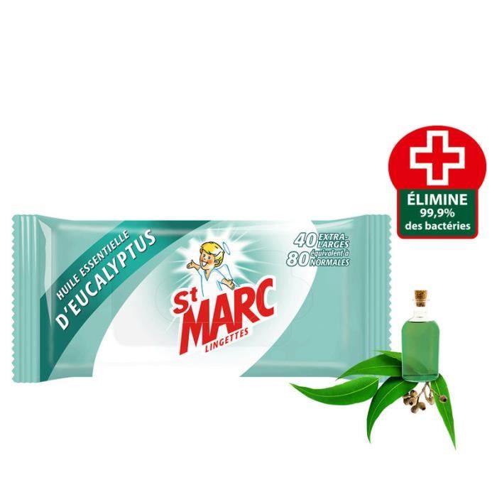 St Marc Wipes Eucal X40